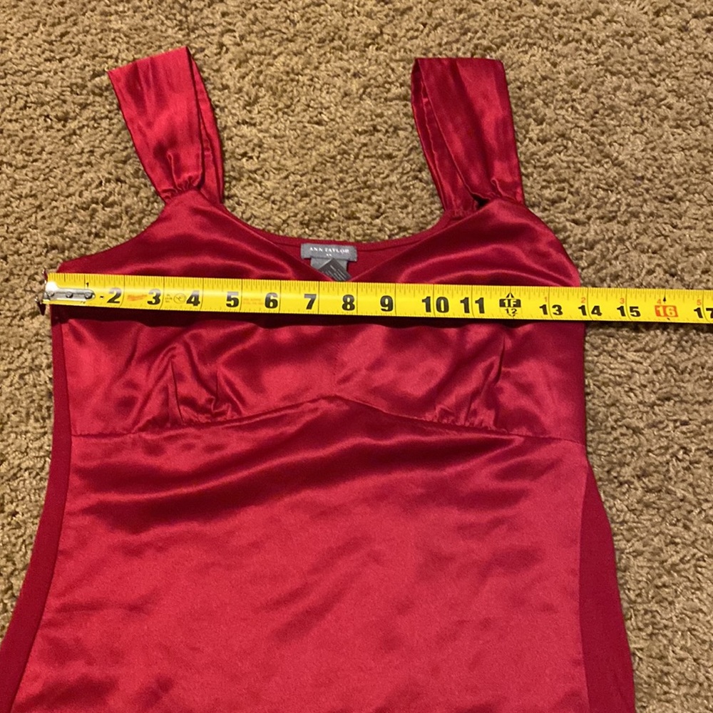 EUC ANN TAYLOR DEEP RED CAMISOLE SIZE XS - Picture 4 of 6